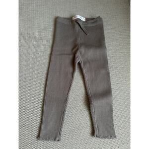 Zara‎ Gray RIBBED KNIT LEGGINGS 12-18 Months